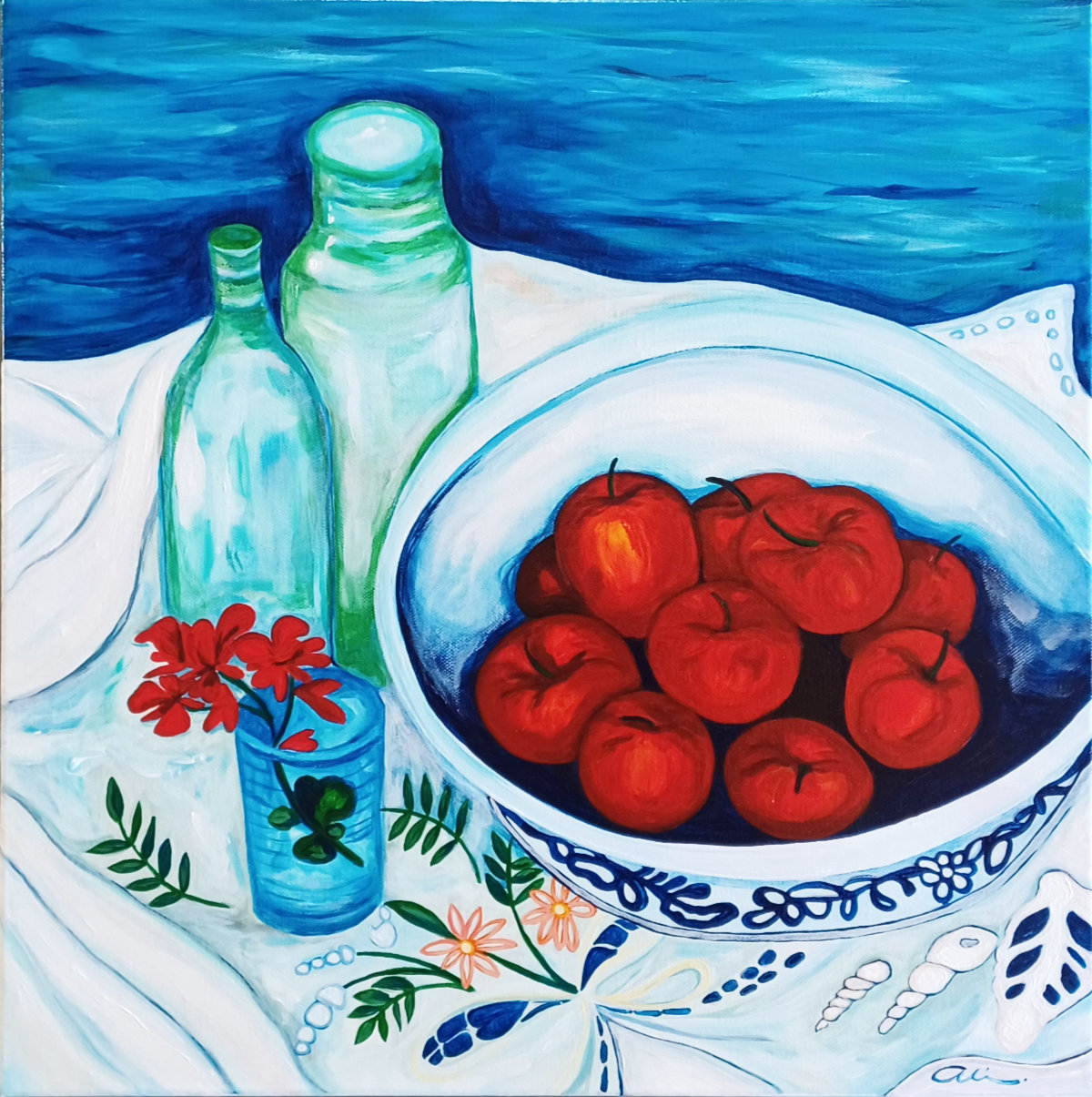 Apple of my Eye - AliArt - Acrylic on Canvas